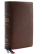 NKJV Single-Column Reference Bible Brown Premier Collection (Black Letter Edition)