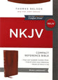 NKJV End-Of-Verse Reference Compact Bible, Brown (Red Letter Edition)
