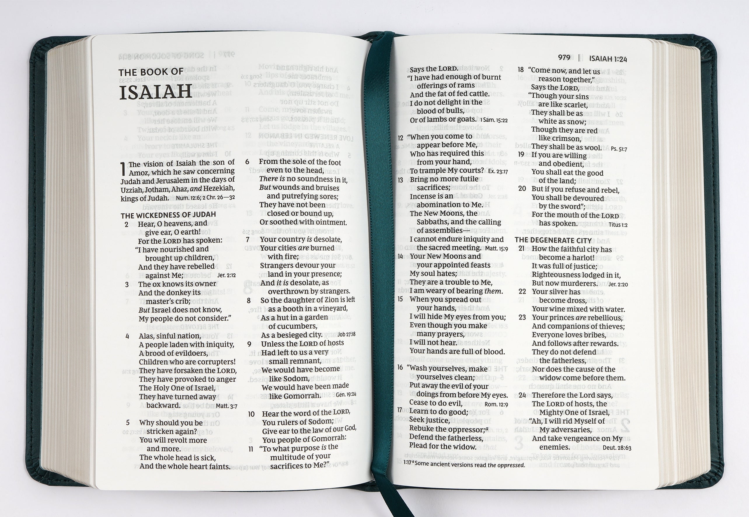 NKJV End-Of-Verse Reference Compact Bible, Teal (Red Letter Edition)
