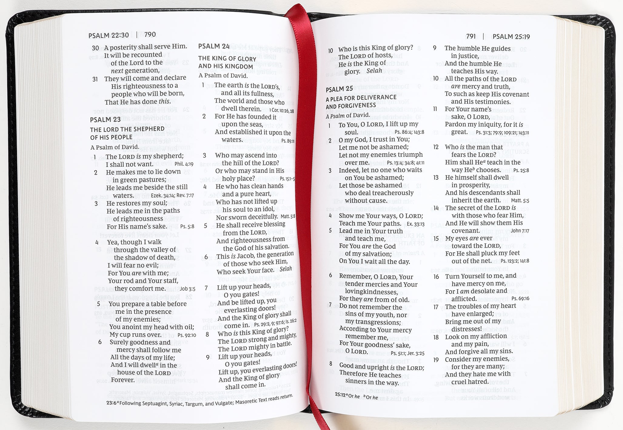 NKJV End-Of-Verse Reference Compact Bible, Black (Red Letter Edition)