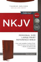 NKJV End-Of-Verse Reference Bible Personal Size Large Print Brown (Red Letter Edition)