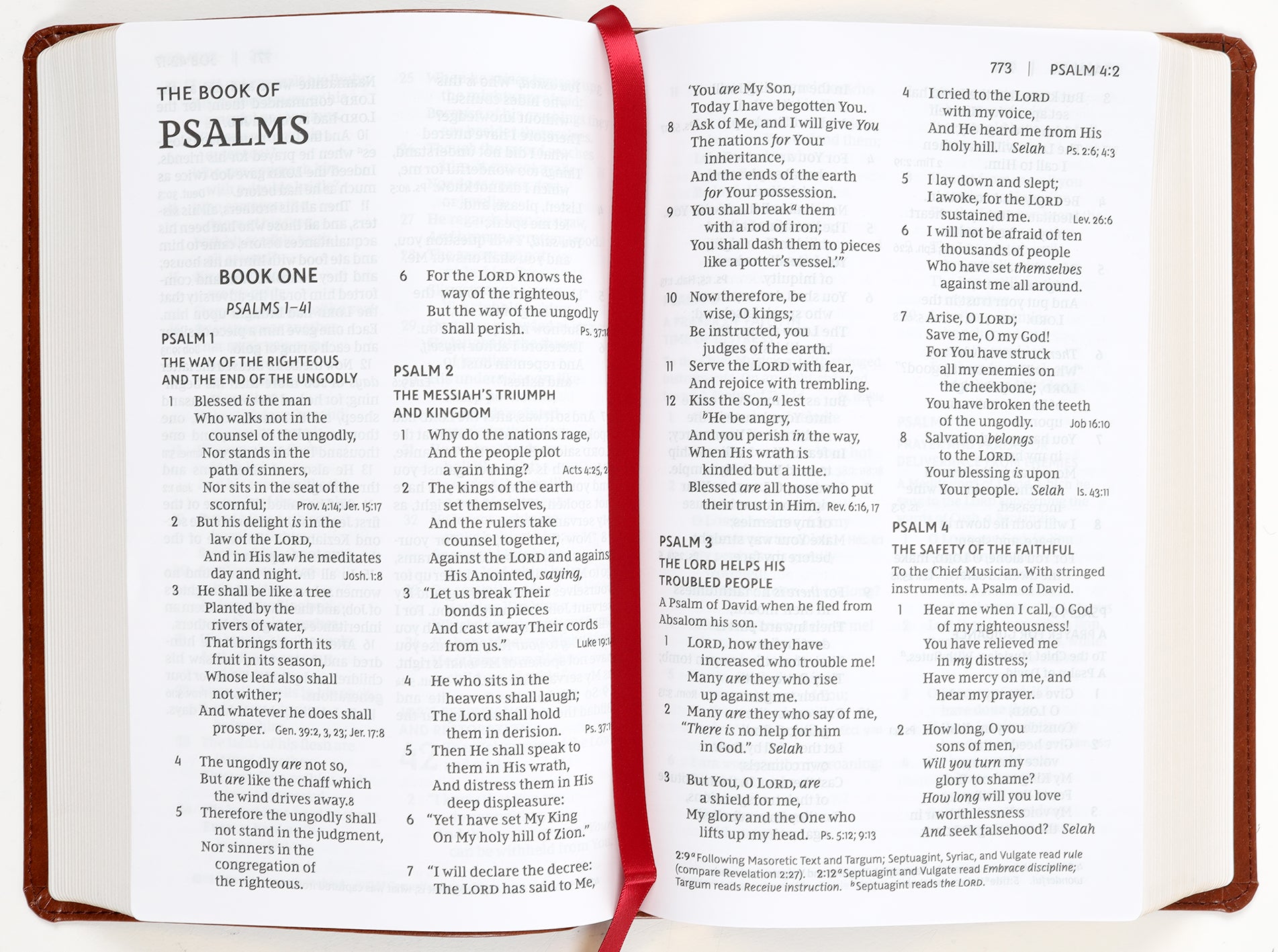 NKJV End-Of-Verse Reference Bible Personal Size Large Print Brown (Red Letter Edition)