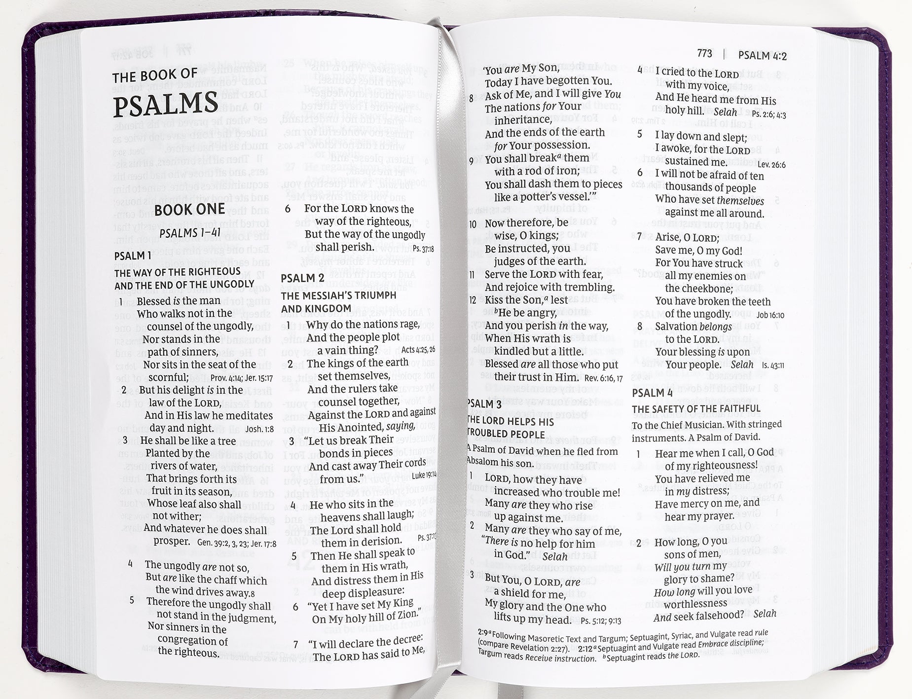 NKJV End-Of-Verse Reference Bible Personal Size Large Print Purple (Red Letter Edition)