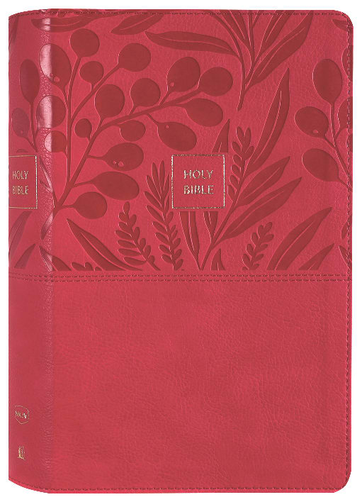NKJV End-Of-Verse Reference Bible Personal Size Large Print Pink (Red Letter Edition)