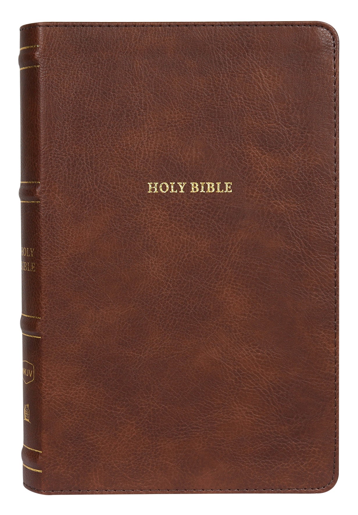 NKJV Thinline Bible Brown Thumb Indexed (Red Letter Edition)