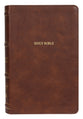 NKJV Thinline Bible Brown Thumb Indexed (Red Letter Edition)