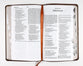 NKJV Thinline Bible Brown Thumb Indexed (Red Letter Edition)
