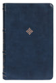 NKJV Thinline Bible Navy Thumb Indexed (Red Letter Edition)