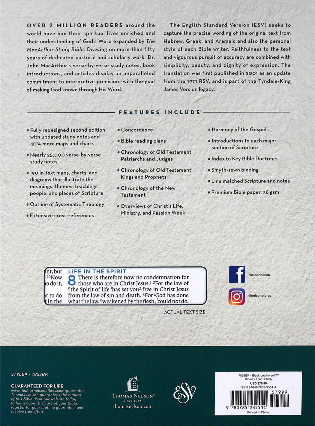ESV Macarthur Study Bible 2nd Edition Black (Black Letter Edition)