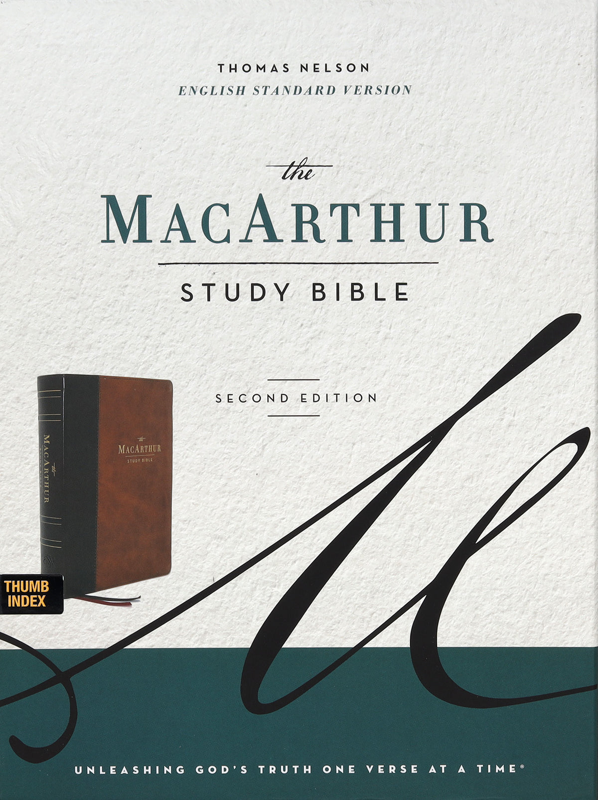 ESV Macarthur Study Bible 2nd Edition Brown Thumb Indexed (Black Letter Edition)