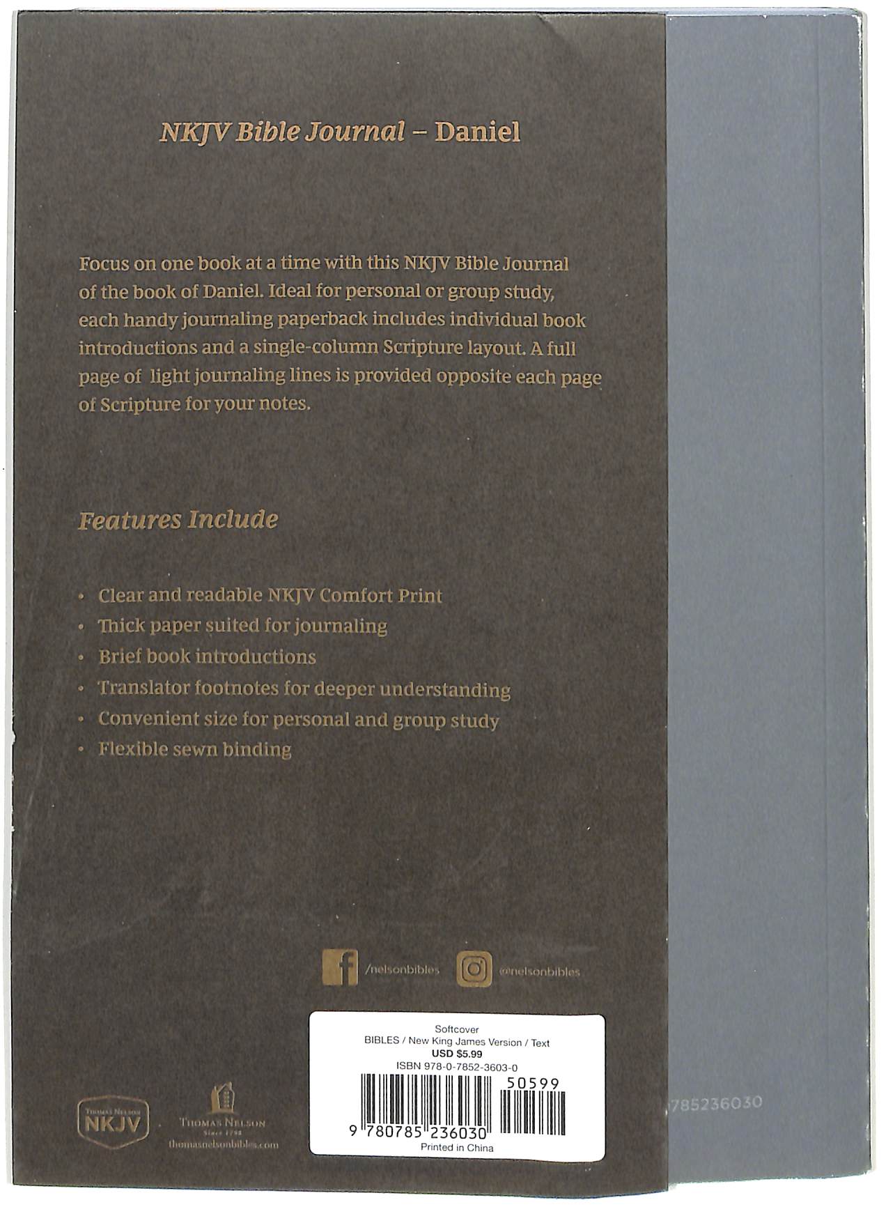 NKJV Scripture Journal Daniel