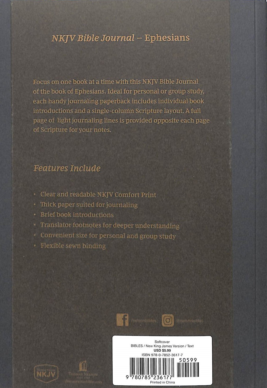 NKJV Bible Journal - Ephesians