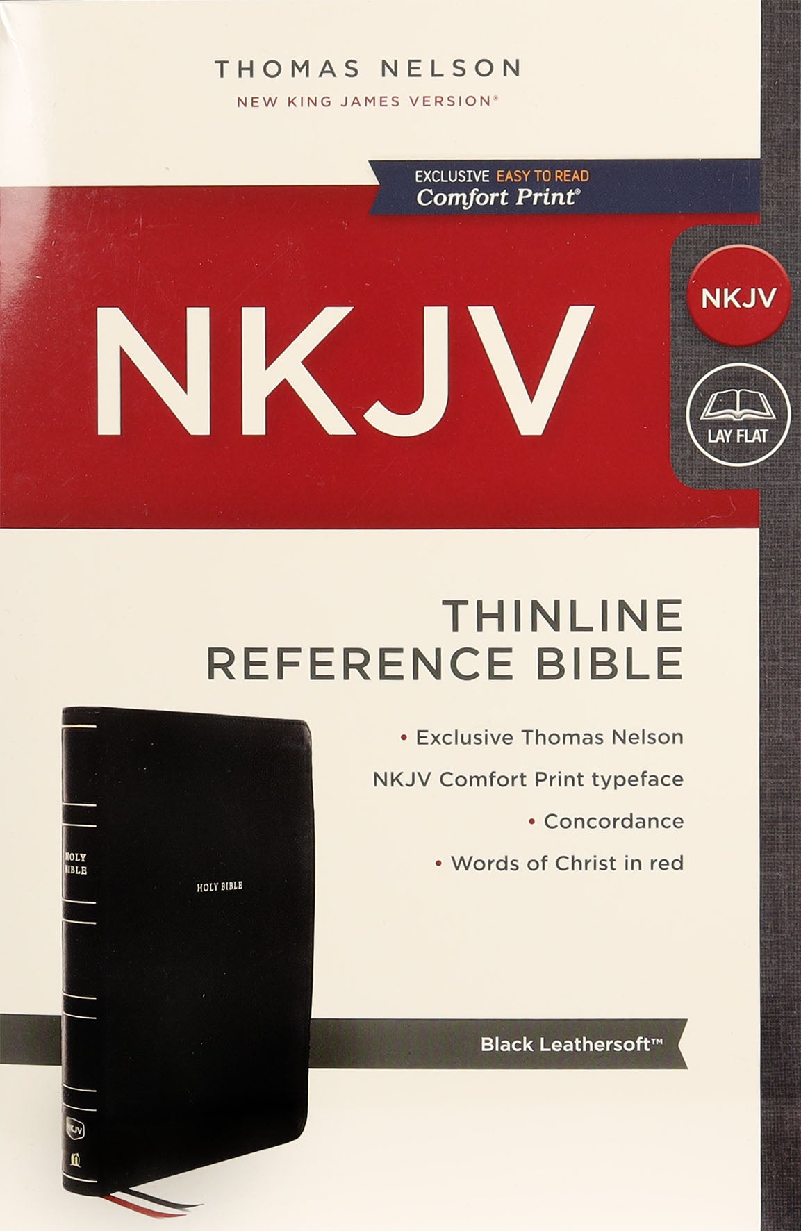NKJV Thinline Reference Bible Black (Red Letter Edition)