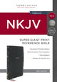 NKJV Reference Bible Super Giant Print Black (Red Letter Edition)