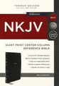 NKJV Reference Bible Center-Column Giant Print Black (Red Letter Edition)