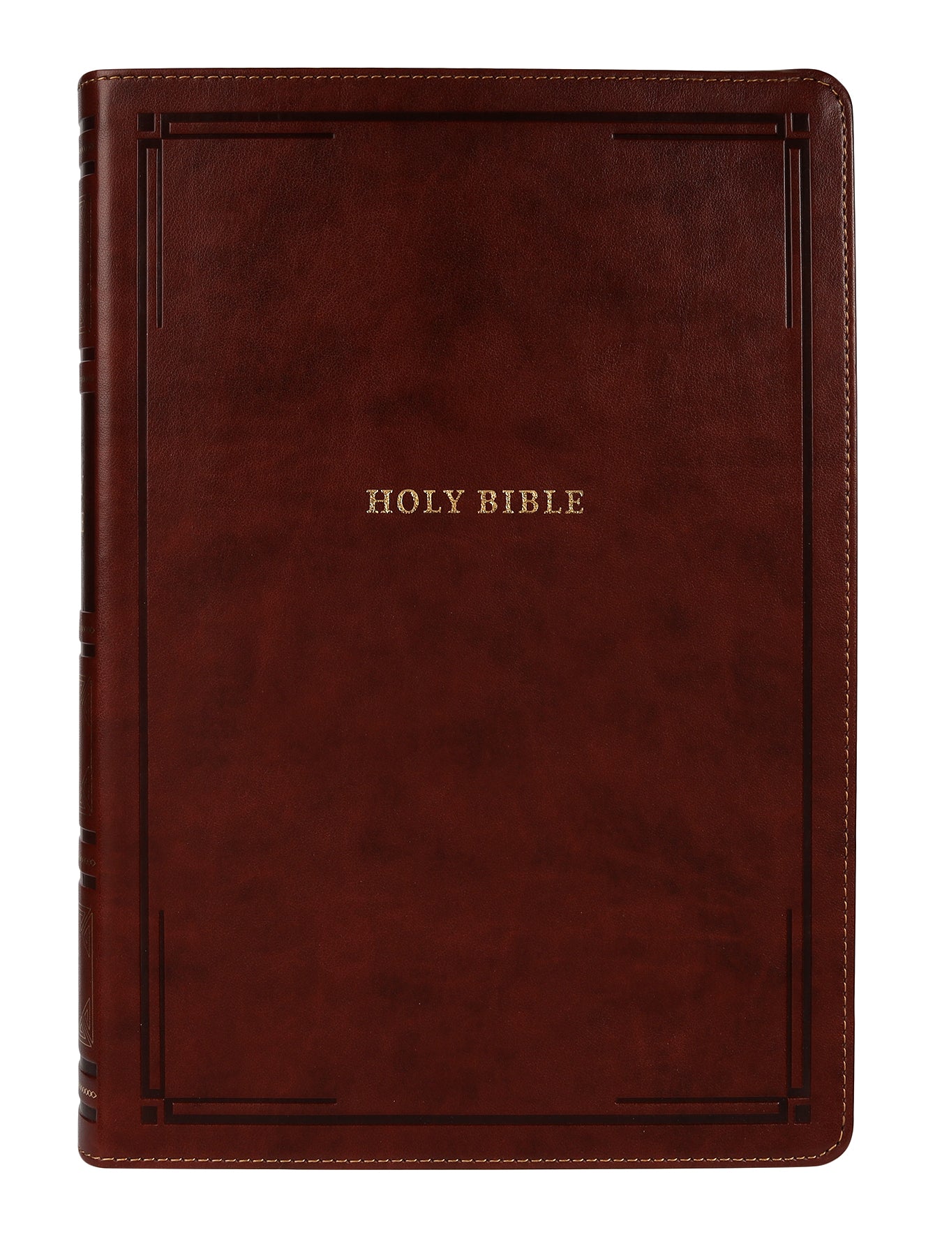 NKJV Reference Bible Super Giant Print Brown Thumb Index (Red Letter Edition)
