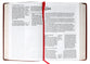 NKJV Reference Bible Center-Column Giant Print Brown (Red Letter Edition)