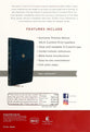 NKJV Reference Bible Center-Column Giant Print Blue (Red Letter Edition)