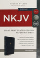 NKJV Reference Bible Center-Column Giant Print Blue (Red Letter Edition)