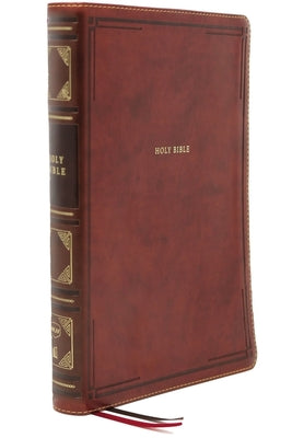 NKJV Thinline Reference Bible Large Print Brown (Red Letter Edition)