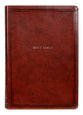NKJV Reference Bible Center-Column Giant Print Brown Thumb Index (Red Letter Edition)