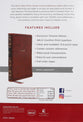 NKJV Reference Bible Center-Column Giant Print Brown Thumb Index (Red Letter Edition)