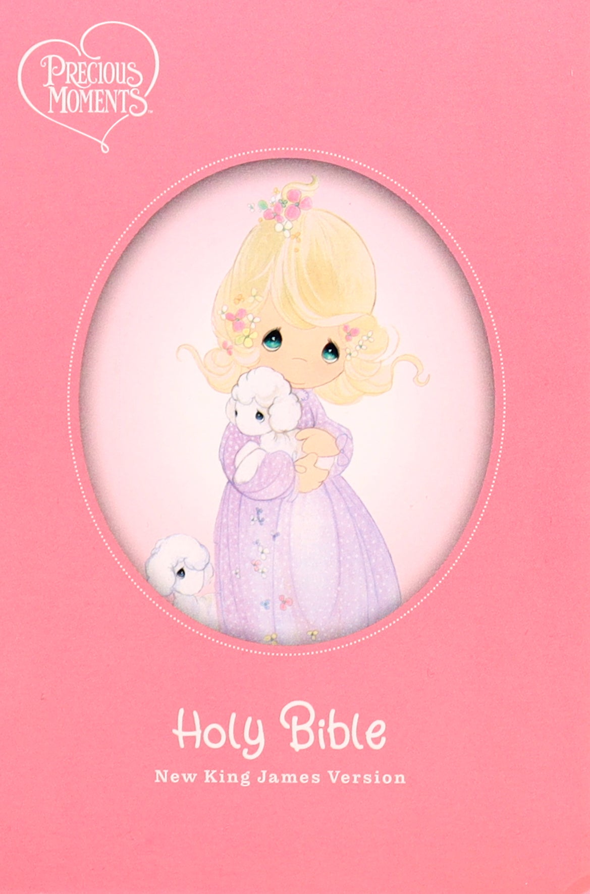 NKJV Precious Moments Small Hands Bible Pink