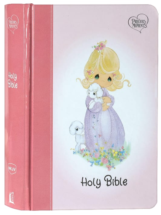 NKJV Precious Moments Small Hands Bible Pink