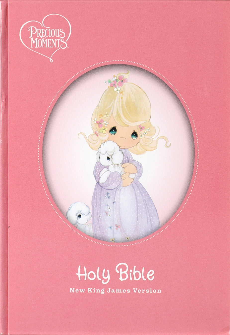 NKJV Precious Moments Small Hands Bible Pink