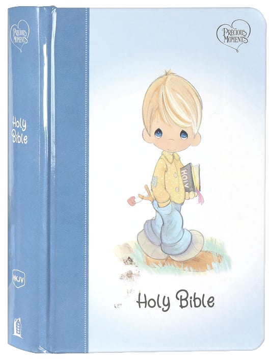 NKJV Precious Moments Small Hands Bible Blue