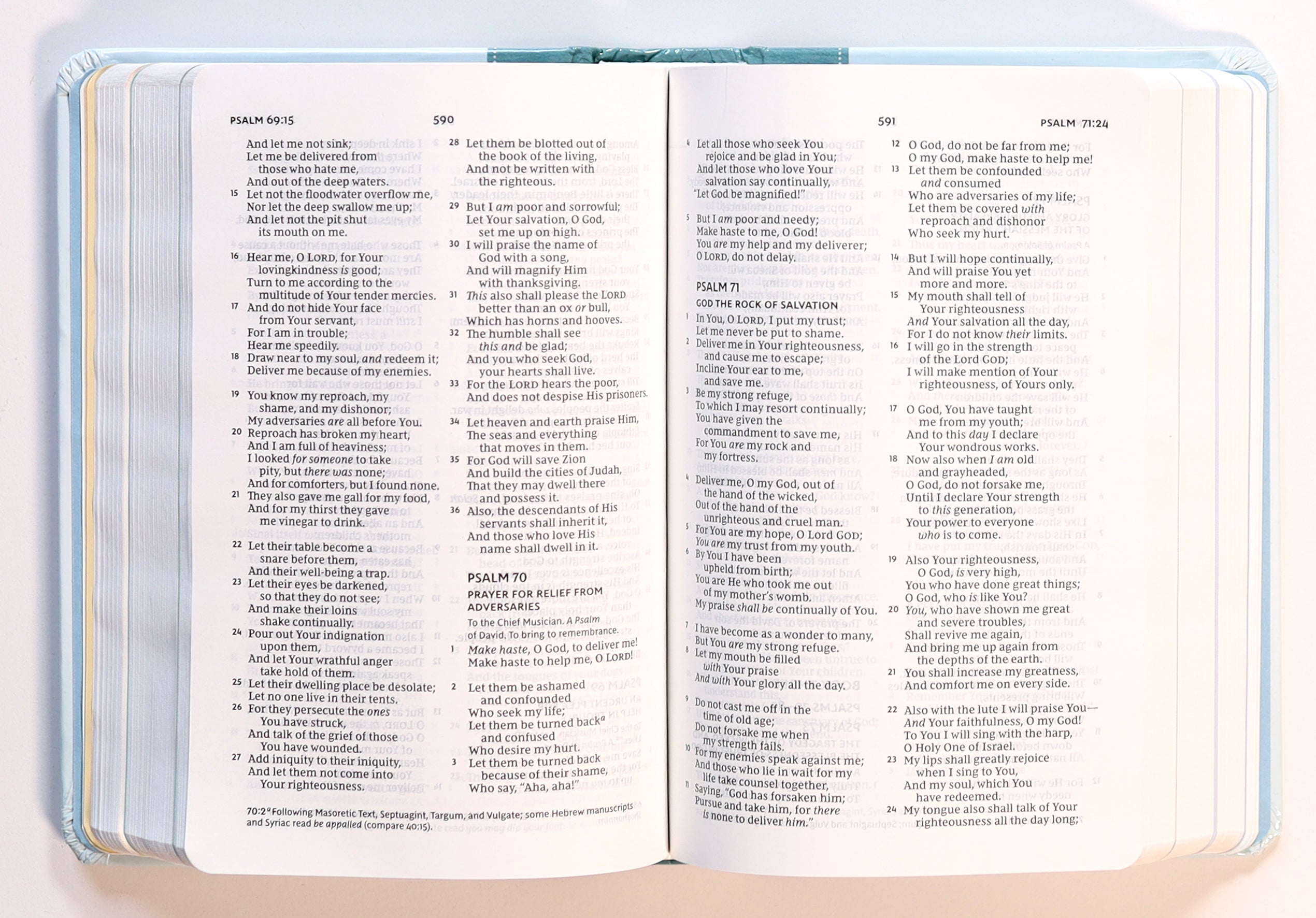 NKJV Precious Moments Small Hands Bible Teal