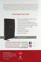 NKJV Deluxe End-Of-Verse Reference Bible Personal Size Large Print Black (Red Letter Edition)