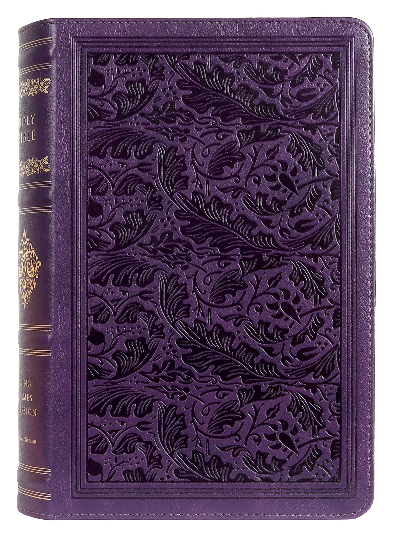 KJV Sovereign Collection Bible Personal Size Purple Thumb Indexed (Red Letter Edition)