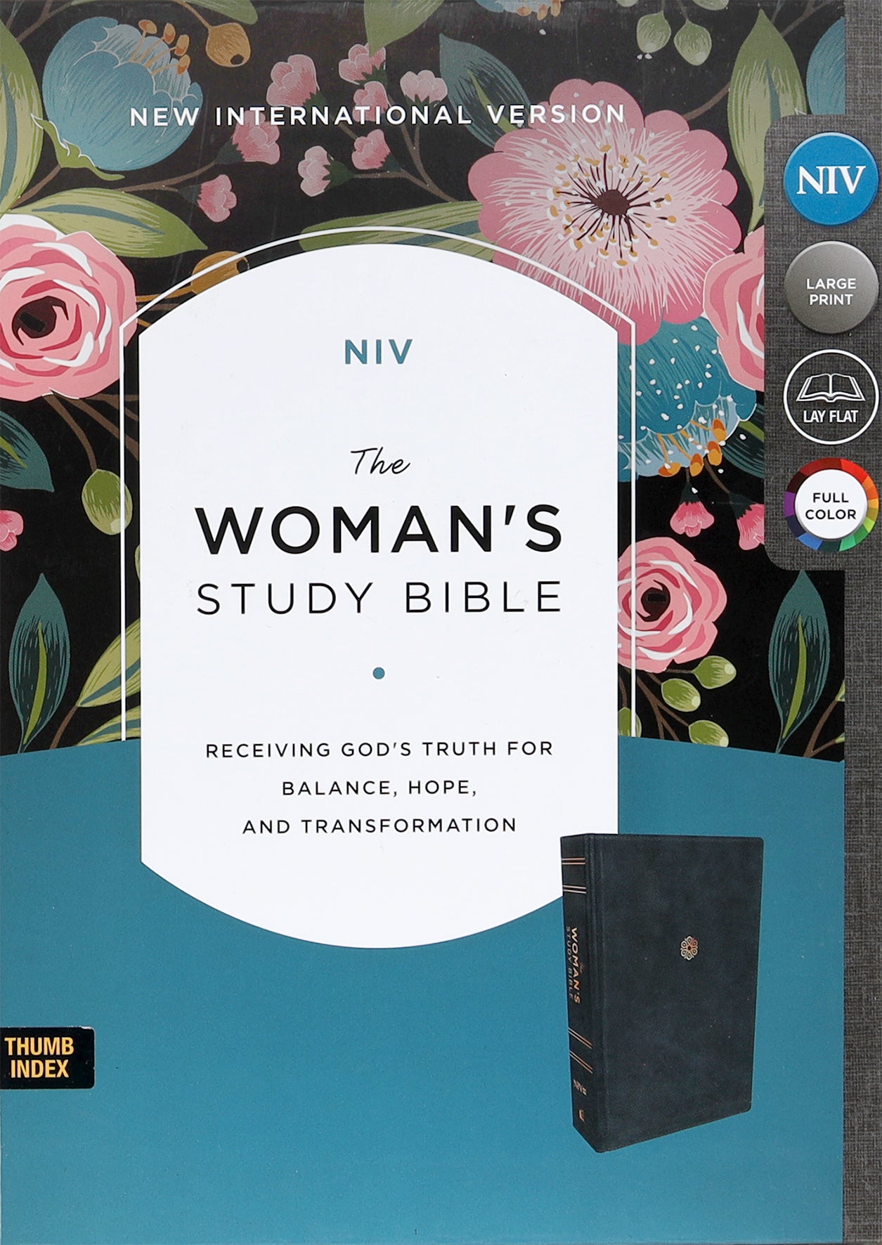 NIV Woman's Study Bible Blue Thumb Indexed