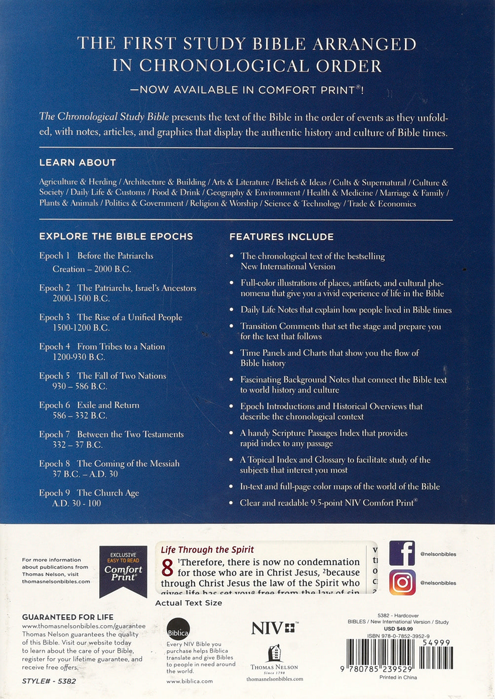 NIV Chronological Study Bible