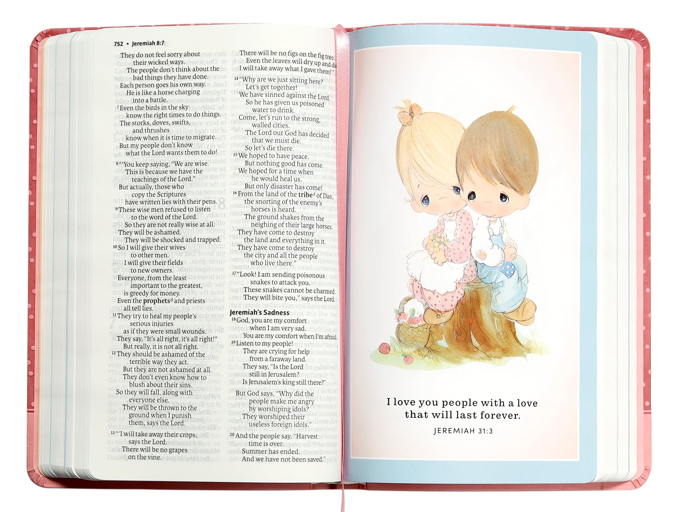 ICB Precious Moments Bible Pink