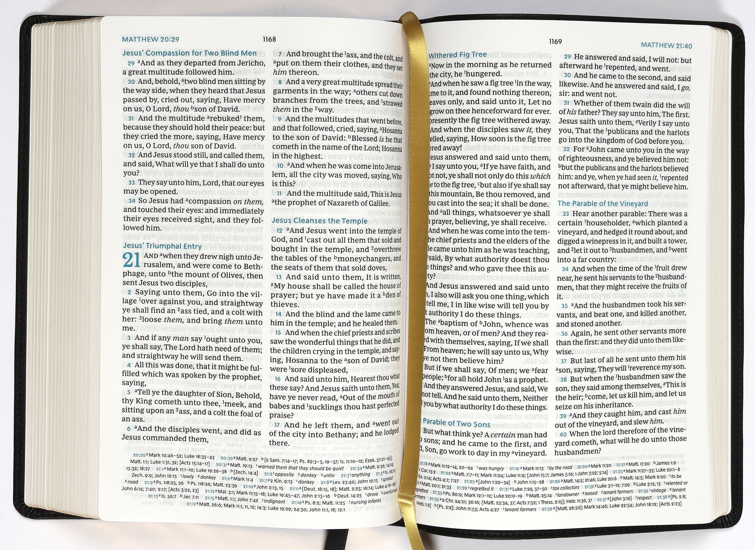 KJV Large Print Verse-By-Verse Reference Bible Maclaren Series Black