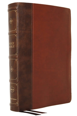NKJV Large Print Verse-By-Verse Reference Bible Maclaren Series Brown