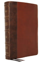 NKJV Large Print Verse-By-Verse Reference Bible Maclaren Series Brown