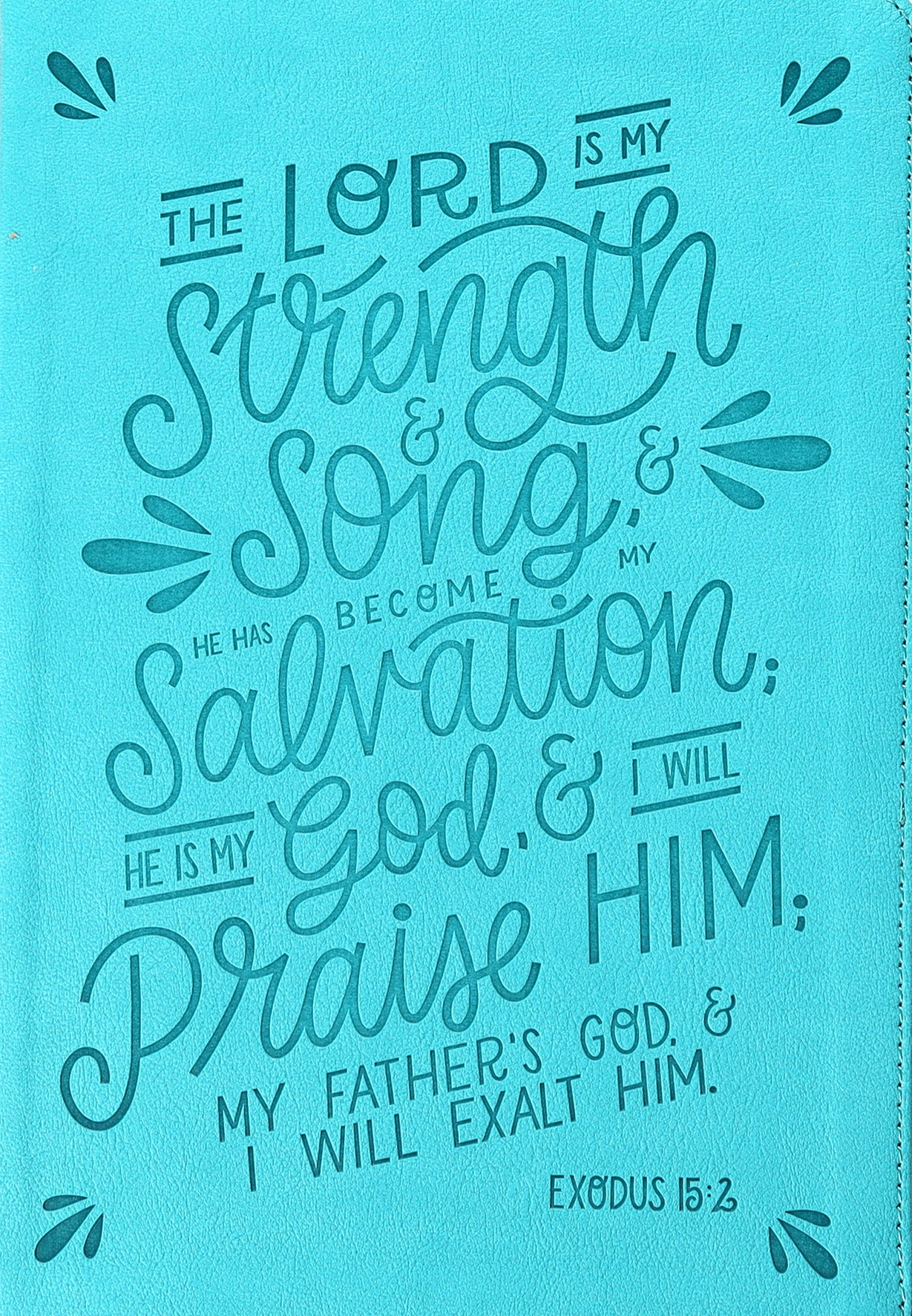 NKJV Thinline Bible Verse Art Cover Collection Teal (Red Letter Edition)