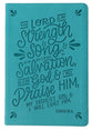 NKJV Thinline Bible Verse Art Cover Collection Teal Thumb Indexed (Red Letter Edition)