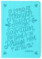 NKJV Thinline Bible Verse Art Cover Collection Teal Thumb Indexed (Red Letter Edition)