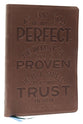 NKJV Thinline Bible Verse Art Cover Collection Brown Thumb Indexed (Red Letter Edition)