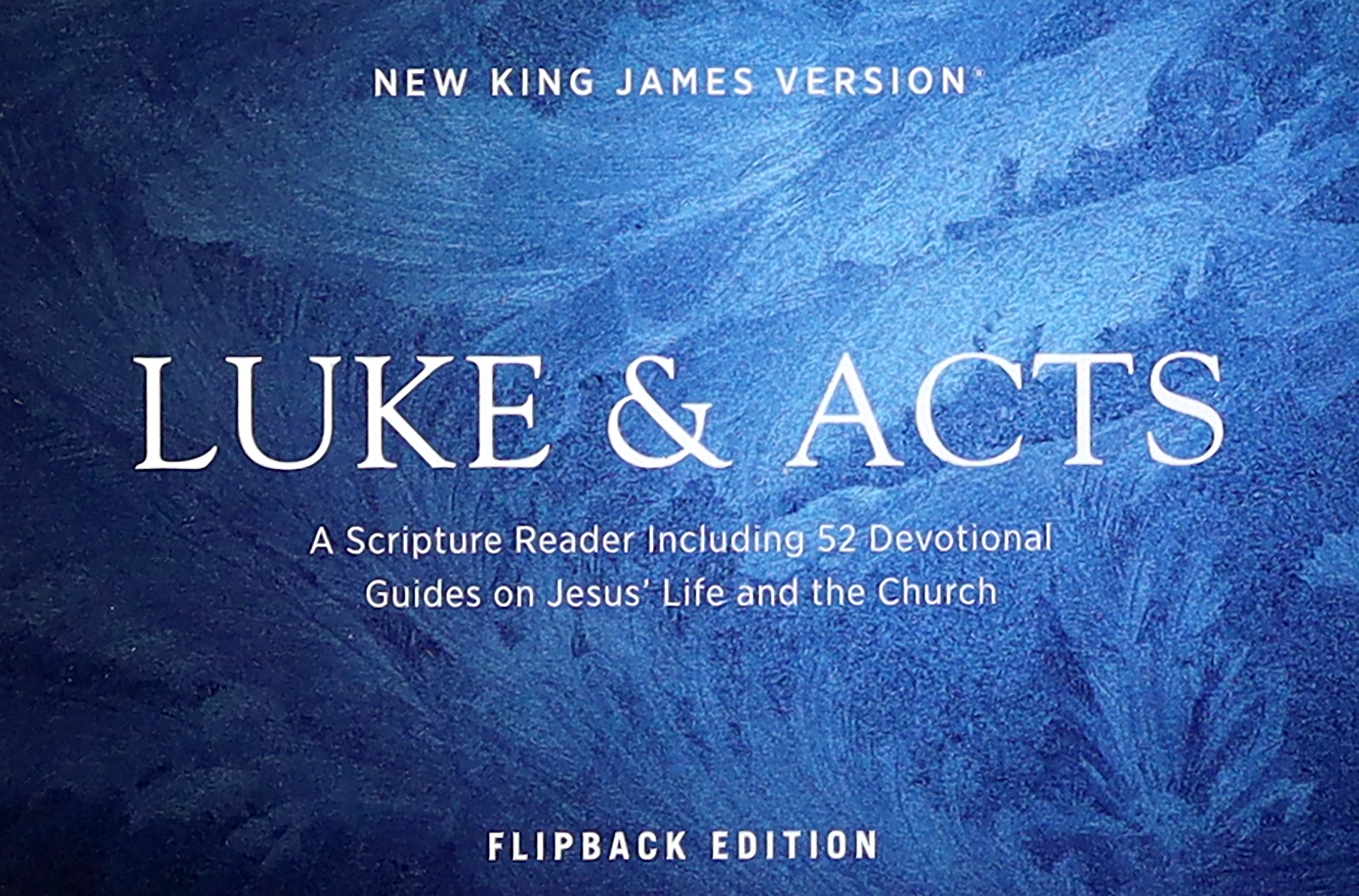 NKJV Luke/Acts Devotional Flipback Edition (Red Letter Edition)