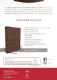 NKJV Single-Column Wide-Margin Reference Bible Brown (Red Letter Edition)