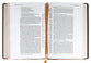 NKJV Single-Column Wide-Margin Reference Bible Brown (Red Letter Edition)