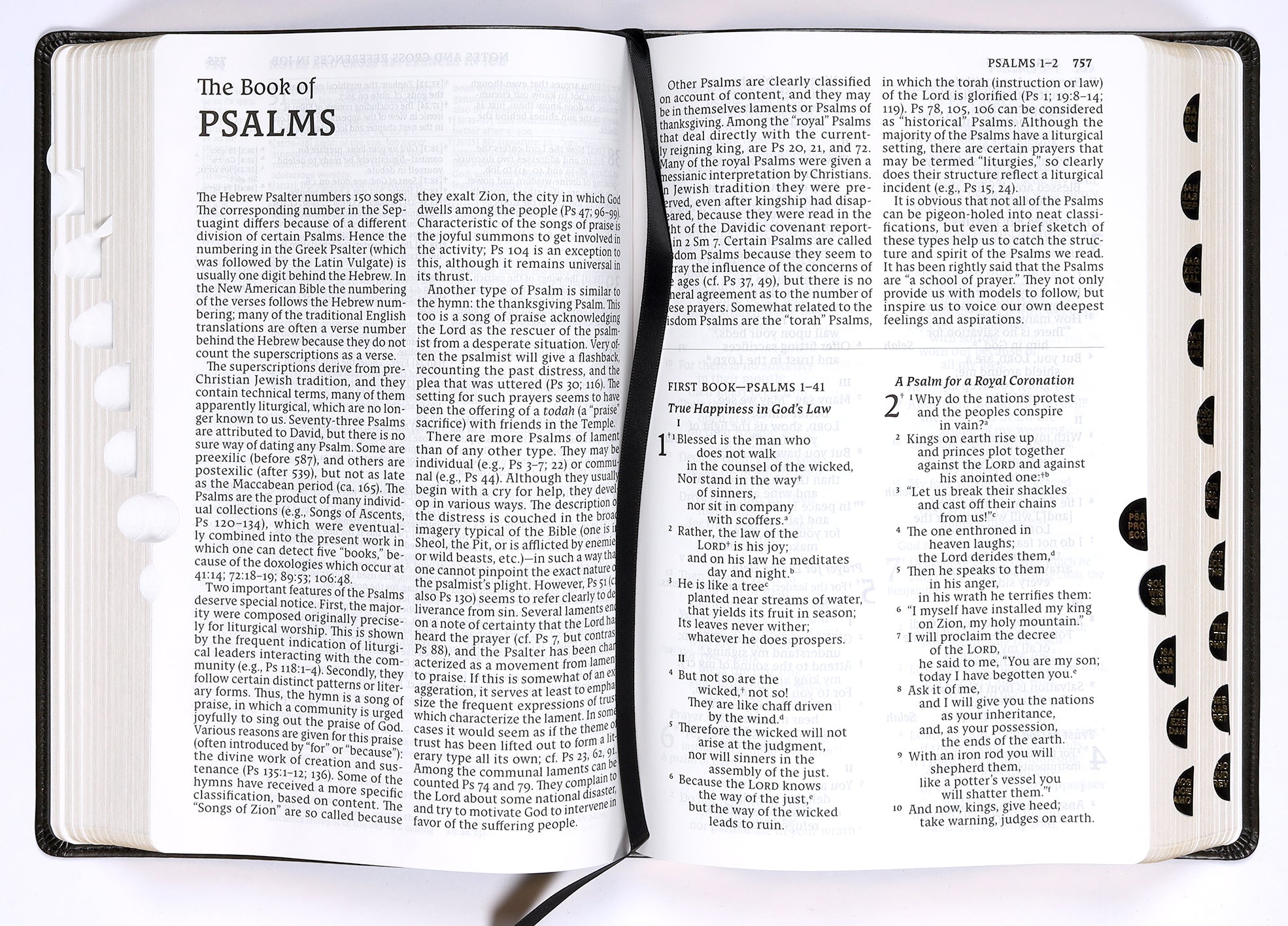 Nabre Catholic Bible Revised Edition Large Print Black Thumb Indexed