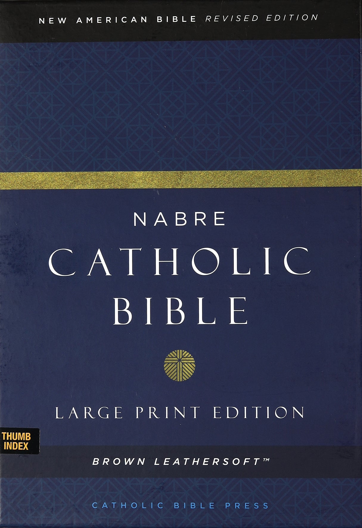Nabre Catholic Bible Revised Edition Large Print Brown Thumb Indexed