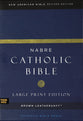 Nabre Catholic Bible Revised Edition Large Print Brown Thumb Indexed