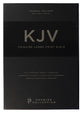 KJV Thinline Bible Large Print Premium Goatskin Leather Black Premier Collection (Red Letter Edition)
